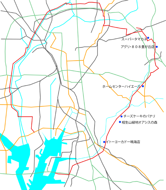 名古屋第二環状線マップ